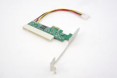 Адаптер PCI-E на PCI + 4 pin Molex питание