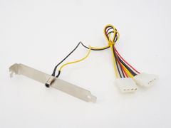 Планка портов в корпус Molex — RCA DC 12v Переходник питания на заднюю панель корпуса Molex — RCA DC 12v