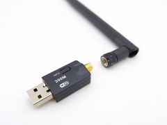 USB WiFi мини адаптер 300Мб/с с антенной
