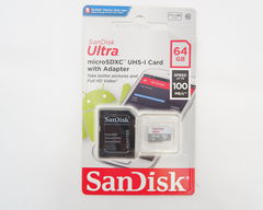 Карта памяти microSDXC UHS-I Sandisk Ultra 64 ГБ