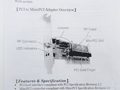 Контроллер PCI to Mini-PCI Adaptor Speed Dragon FG-PADT-V1T-RC1MP-1-BC01 Инструкция по установки в к
