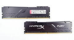 2шт. Память 16GB DDR4 KIT 2x8GB Kingston HyperX Fury HX426C16FB3K2/16 2666MHz, PC4-21300, CL16, 16-18-18-29, 1.2 В