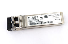 Трансивер SFP+ Brocade 57-1000117-01 скорость 8Gbps, длина волны 850нм, расстояние 500м, разъемы LC duplex, стандарт 10GBASE-SR, OEM