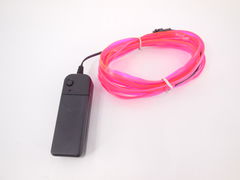 Гибкая светодиодная неоновая лента 3 метра (розовый)