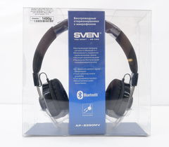 Bluetooth наушники с микрофоном Sven AP-B350MV, V4, беспроводная полноразмерная гарнитура, чёрная