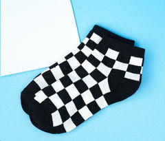 Мини носочки Black White черные Small, 36-38 р. - Pic n 302853