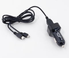 Автомобильное зарядное устройство KS-is KS-039 Caus microUSB + mini USB на кабеле 2А