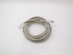 3м. Патч корд кат.5e кабель RJ45-RJ45 Eurolan 21B-U5-03GY Коммутационный шнур Patch Cord PVC серый