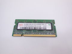Модуль памяти SO-DIMM DDR2 512Mb, 533MHz, PC2-4200S, Hynix HYMP564S64CP6-C4 AB