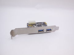 USB контроллер Espada FG-EU305A-2-CT01 PCI Express 2x USB 3.0 Type A (USB 3.1 Gen1) Чип: Etron EJ168A Питание: От разъема Molex