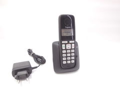 Радиотелефон Gigaset A220 Black. Поддержка стандартов DECT/GAP, громкая связь монохромный дисплей на трубке. Радиус действия — До 50 метров в помещени