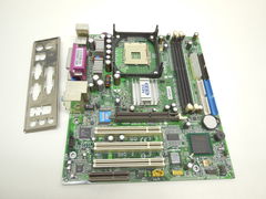 Материнская плата Socket 478 MSI MS-6714 845GE ICH4 /3xPCI /2xDDR /Sound /SVGA /4xUSB /LAN /LPT /COM /mATX Рамка задних портов