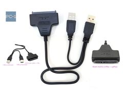 Адаптер SATA на USB2.0 для подключения HDD / SSD 2.5" к USB ПК, Ноутбука, Y-образный кабель данные + питание