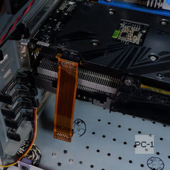 8см. Шлейф объединения видеокарт SLI гибкий Мост ASUS NVIDIA Bridge 26pin. Золотистый. - Pic n 42334