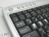 Клавиатура мультимедийная BTC 6100C Slim Silver-Black /USB /86 клавиш /9 Доп. Клавиш