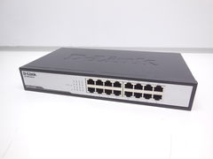 Неуправляемый коммутатор D-Link DES-1016D / H1A, 16 портов 10/100 Мбит/сек, Корпус Металл, Пропускная способность 3.2 Гбит/с, Буфер 256 Кб