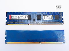 Оперативная память DDR3 8Gb (Kit 2шт. 4+4Gb) Kingston KVR16N11S8/4 PC3 12800МБ/с 1600МГц 1,5В Тайминги 11 контактов 240 чипов 8шт односторонняя