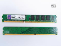 Модуль памяти DDR3 4GB (Kit 2шт. 2+2Gb) Kingston DDR3 1333 (PC 10600) DIMM 240 pin, 1.5 В, CL 9