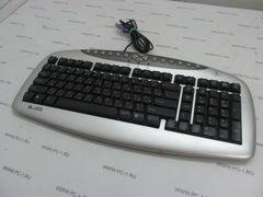 Клавиатура A4Tech KBS-21 /PS/2 /клавиш: 103, дополнительных: 16 /ромбическая (Anti RSI) конструкция