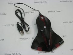 Мышь оптическая CBR Mouse MF500 Aircraft /Полноразмерная проводная оптическая мышь в форме самолета /800 dpi /декоративная подсветка /цвет: красно-черный /USB /RTL /НОВАЯ