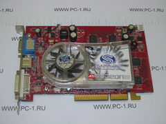 Видеокарта AGP 8x Sapphire Radeon X1650 Pro /512Mb /DDR2 /128 bit /DVI /VGA /S-Video /Питание FDD