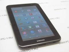 Планшет Samsung Galaxy Tab 2 7.0 (GT-P3100) /экран 7" (1024x600), емкостный, мультитач /Android 4.2 /Wi-Fi, Bluetooth, 3G, GPS, ГЛОНАСС, две фотокамеры /память 8 Гб, microSDHC /USB-кабель