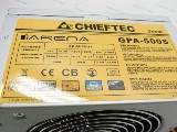 Блок питания ATX 500W ChiefTec GPA-500S /24+4+6(8)pin /3xSATA /Fan 110mm