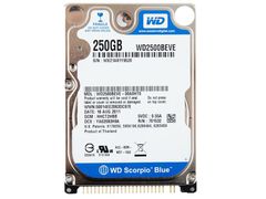 Жесткий диск HDD IDE 2.5" 250Gb Western Digit
