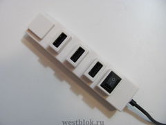 USB-хаб HB-6001H Сетевой фильтр Белый - Pic n 76870
