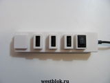 USB-хаб HB-6001H Сетевой фильтр Белый - Pic n 76870