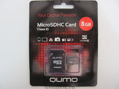 Карта памяти Qumo microSDHC 8Gb