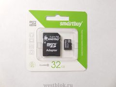 Карта памяти microSD 32GB SmartBuy